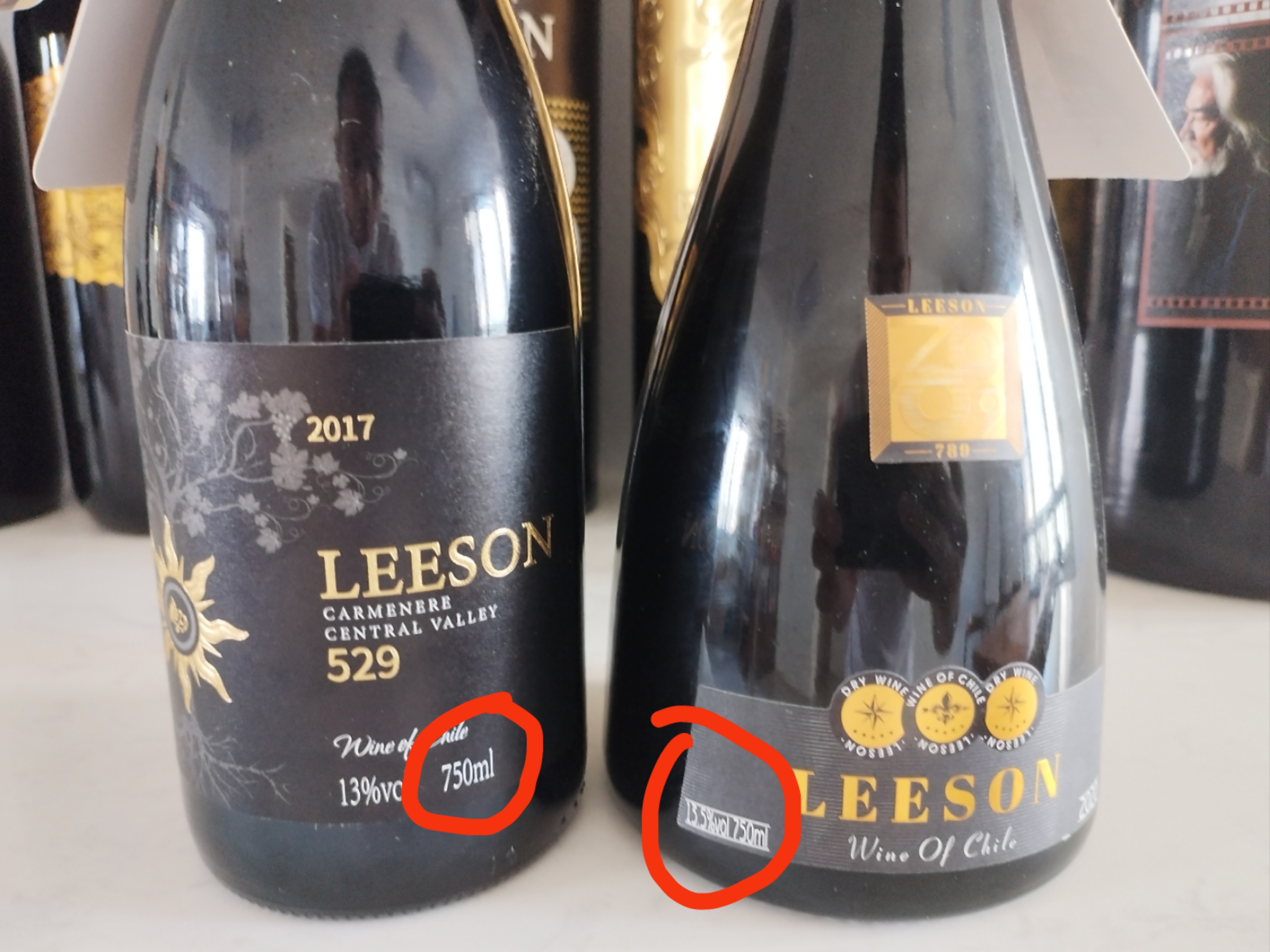 雷盛红酒分享酒瓶标的计量单位ml和cl的